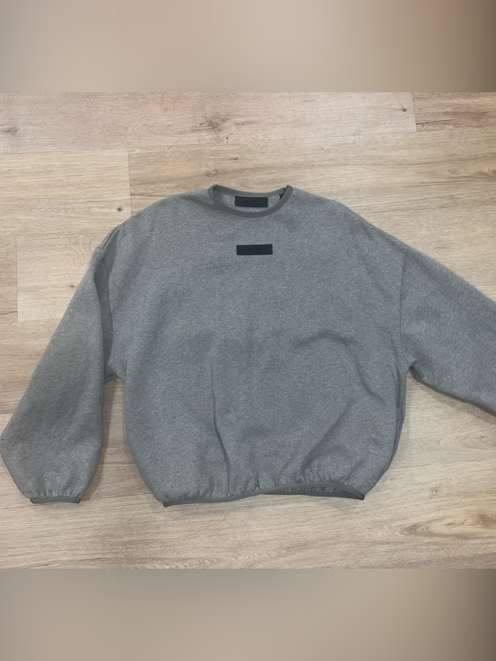 Essentials Men's Crewneck Sweater in Heather brown
